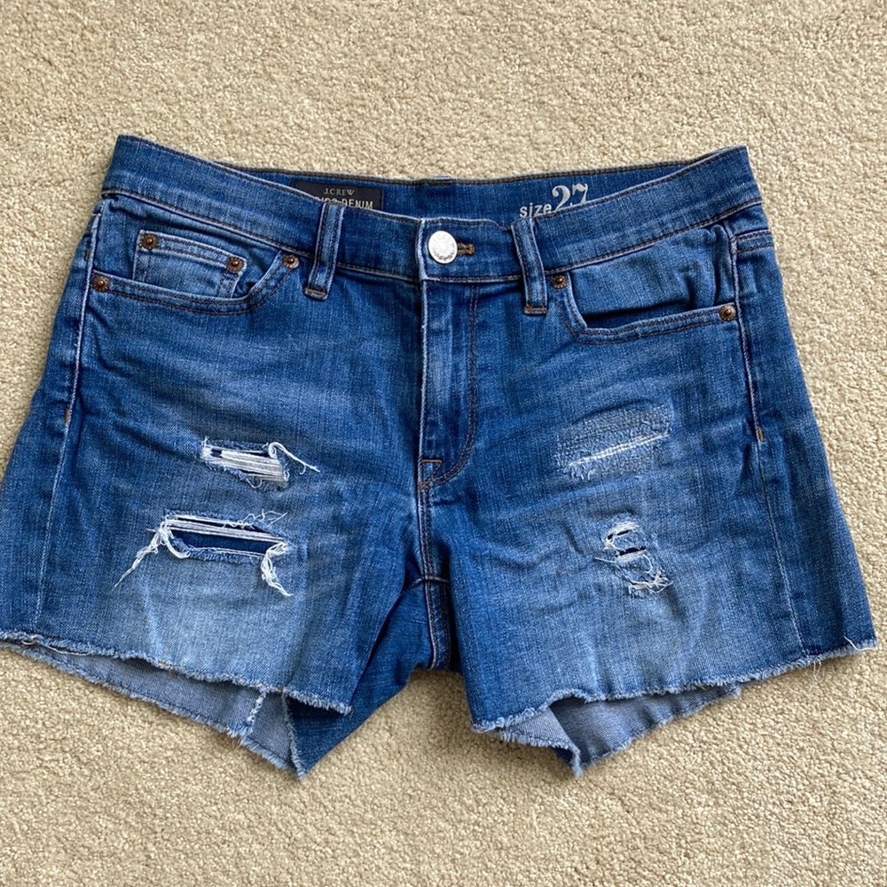 J Crew Indigo Denim Shorts